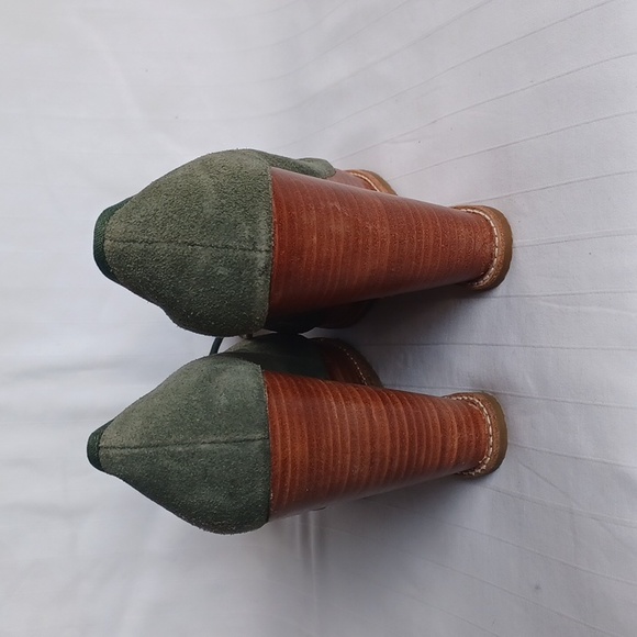 Zigi New York Moss Green Suede Wedge Heels NEW- Sz. 7.5 - Picture 5 of 10